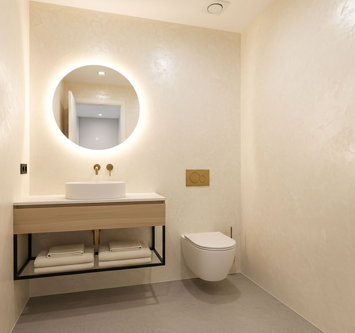 Bad mit W 101 Classic, der Boden mit Rexx 2K