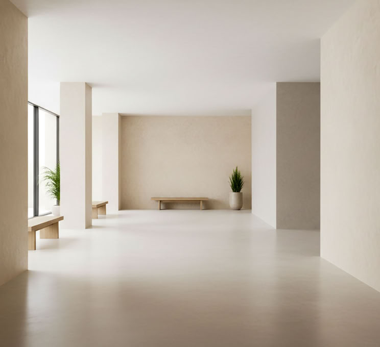 SPA Landschaft mit Rexx 2K für Boden und Rexx Solid für Waende.