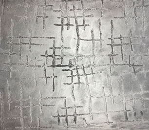 Strukturspachtel gewalzt mit Effektspachtel Bronze Platin gemischt